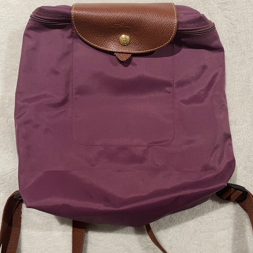 Longchamp Le Pliage Backpack - Plum